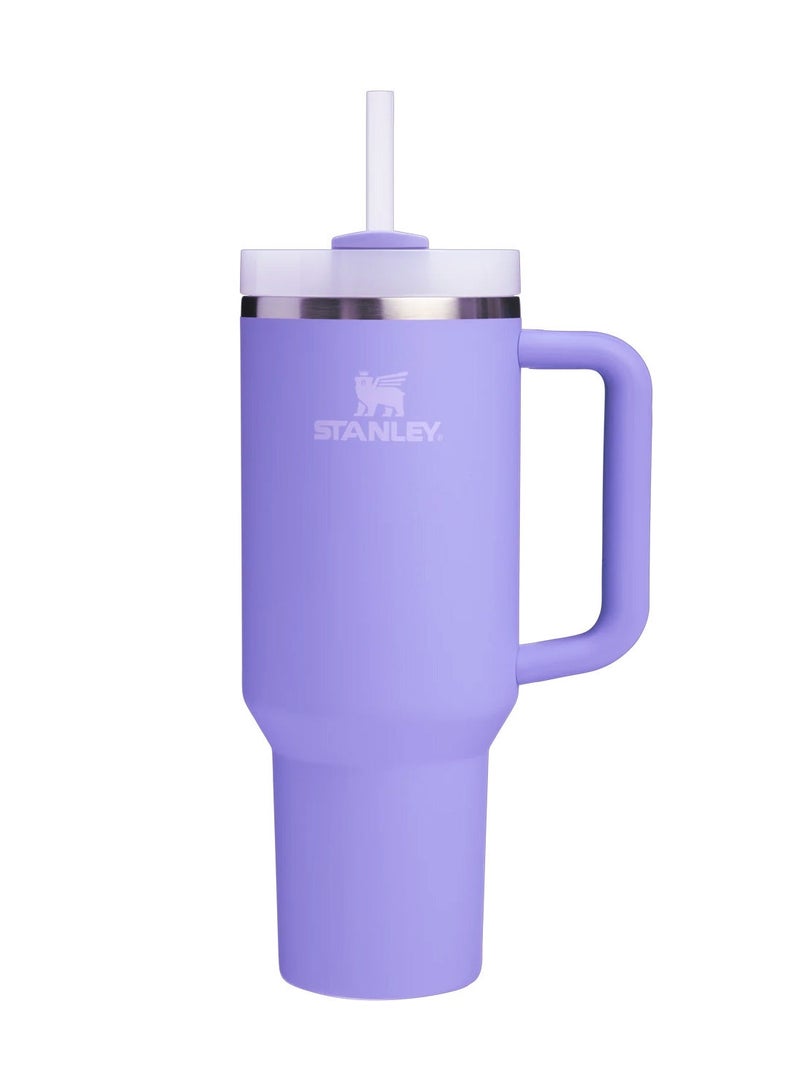 Stanley Quencher H2.0 FlowState 40 oz Travel Tumbler – Hydrangea | Double Wall Vacuum Insulated Stainless Steel Mug with Reusable Straw & Advanced Leak-Resistant Lid | Keeps Drinks Cold for 40 Hours & Hot for 7 Hours | Eco-Friendly, Car Cup Holder Compatible - Image 1