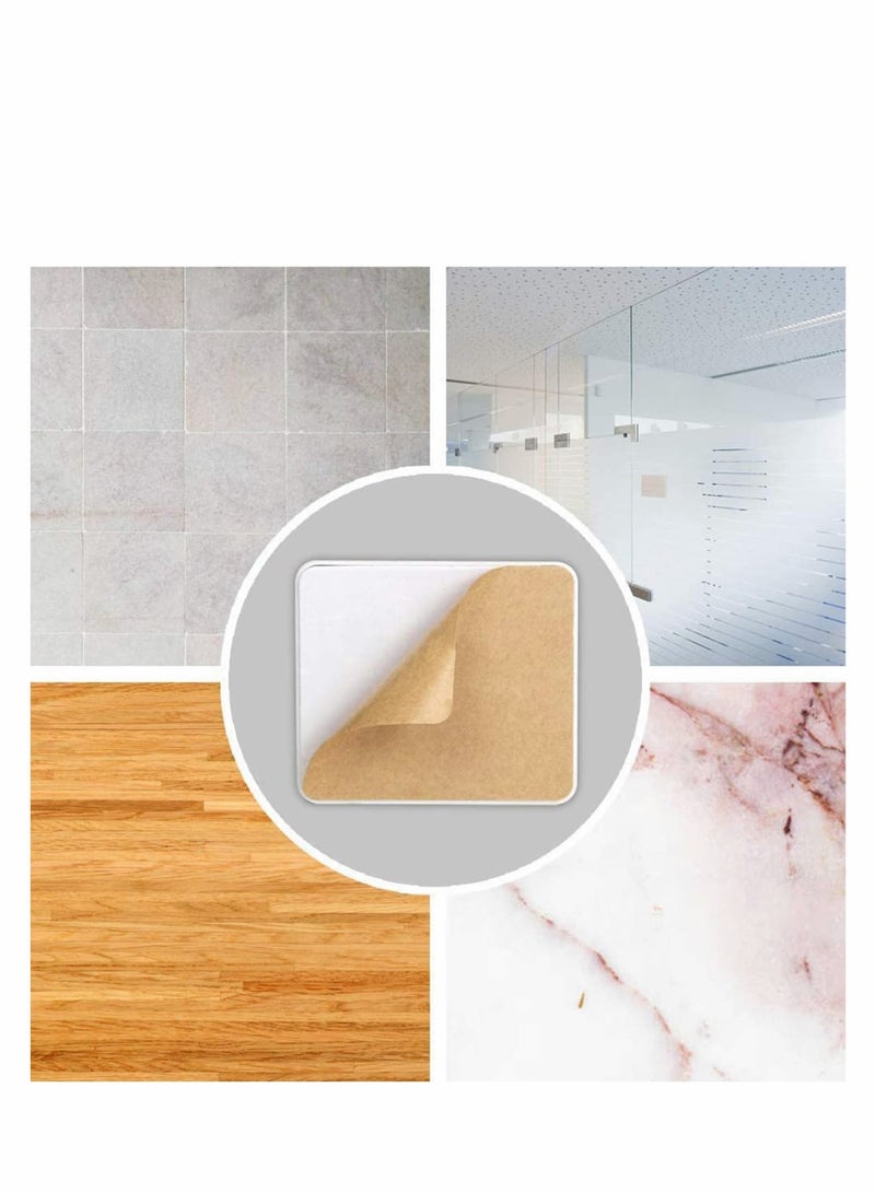 Zikra علبة تخزين للتحكم عن بعد مكونة من قطعتين، حامل هاتف محمول مثبت على الحائط، علبة تنظيم مثبتة على الحائط من ABS مع خطاف لحامل شحن الهاتف المحمول، علبة تخزين للتحكم عن بعد (2 لون) - Image 5