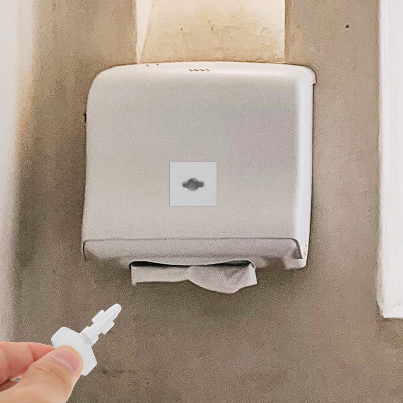 🚽 مفتاح موزع ورق تواليت لحامل لفات ورق تجارية تصميم بلاستيكي متين - Image 4