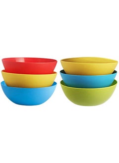 Kuber Industries Kuber Industries Plastic Microwave Safe 6 Pieces Mixing Bowl Set- 1000 ML (Multi) - CTKTC034738  - Image 1