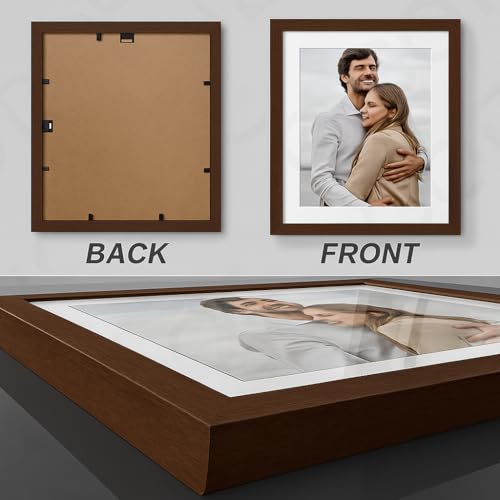 Stuthi Arts Photo Frame Set of 11 Picture Frames for Wall Hanging (8x10-1,5x7-4,4x6-6) | Photo Collage Wood Wall Mount Gift For Best Friend Boy & Girl | Customized Wall Hanging Photo Frame, | Picture Frame For Gift | (Brown) - Image 5