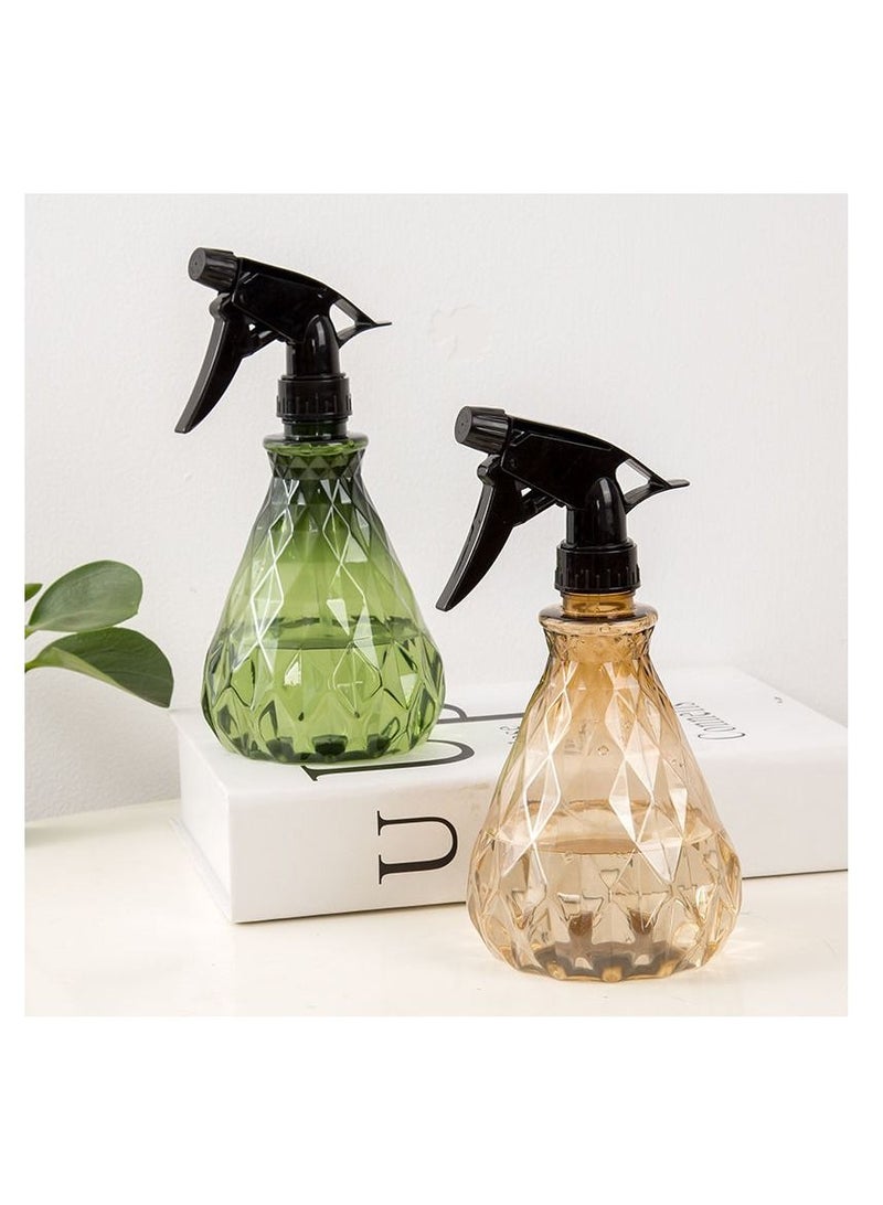 SYOSI SYOSI, 2 Pcs Spray Bottles, 500ml Empty Watering Spray Bottles, Adjustable Leak-proof Clear Squirt Containers, Retro Prismatic Mist Bottles for Cleaning, Gardening, Disinfect, Hair Cut - Image 1