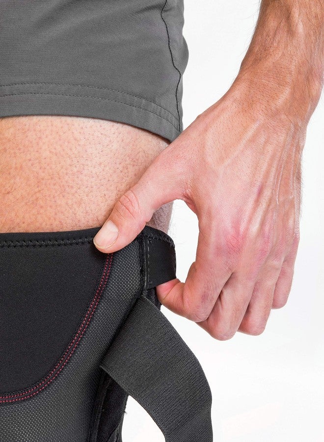 مولر دعامة الركبة MUELLER Sports Medicine لتثبيت الرضفة للرجال والنساء، مثبت للركبة للضغط وتخفيف الألم، مثالية لالتهاب المفاصل والالتواءات والتورم، أسود، كبير - Image 4