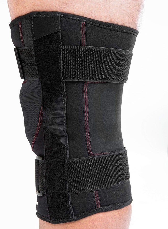 مولر دعامة الركبة MUELLER Sports Medicine لتثبيت الرضفة للرجال والنساء، مثبت للركبة للضغط وتخفيف الألم، مثالية لالتهاب المفاصل والالتواءات والتورم، أسود، كبير - Image 3