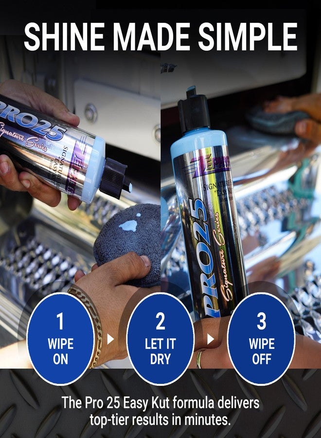 زيفير زفير - برو 25 إيزي كت سائل تلميع المعادن - تلميع الفولاذ المقاوم للصدأ والكروم والألومنيوم - تلميع المعادن للشاحنات المرفوعة ومركبات العرض والدراجات النارية والمزيد - 16 أونصة. - Image 5