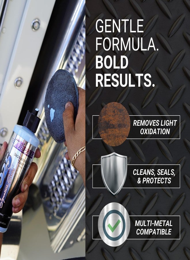 زيفير زفير - برو 25 إيزي كت سائل تلميع المعادن - تلميع الفولاذ المقاوم للصدأ والكروم والألومنيوم - تلميع المعادن للشاحنات المرفوعة ومركبات العرض والدراجات النارية والمزيد - 16 أونصة. - Image 3