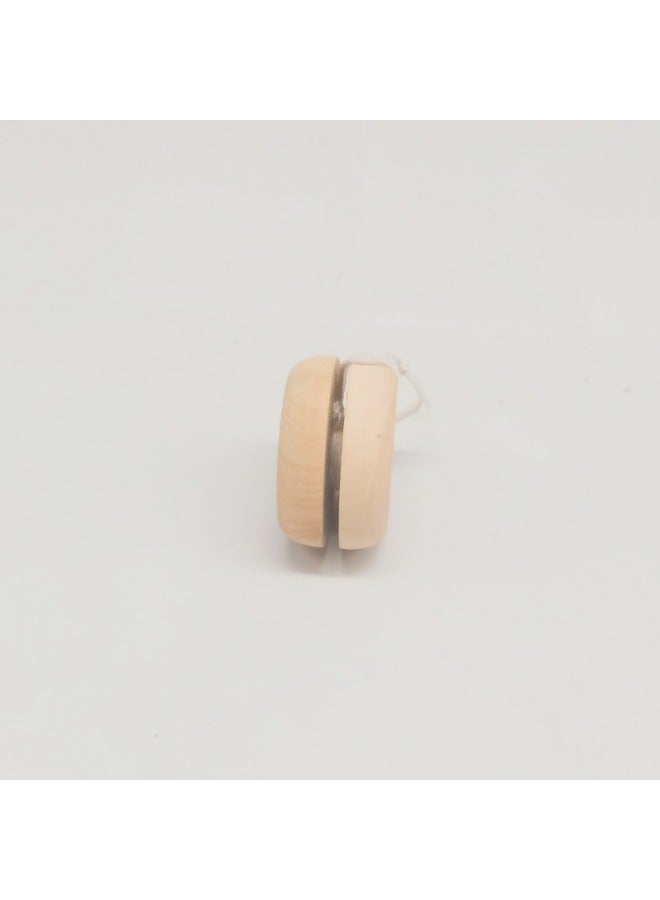 Wooden Yo Yo Yo Ball Wooden Children's Toys Nostalgic Classic Lotus Logo Color Production-Color:Naked Wooden Color Yo-yo-Specifications:5.3±0.3cmx2.8±0.3cm  - Image 3