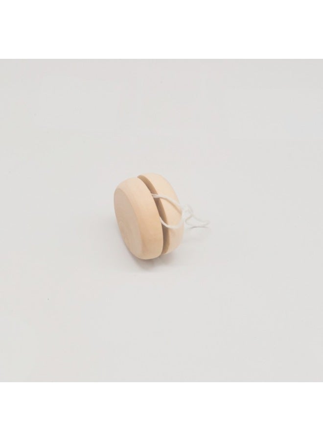 Wooden Yo Yo Yo Ball Wooden Children's Toys Nostalgic Classic Lotus Logo Color Production-Color:Naked Wooden Color Yo-yo-Specifications:5.3±0.3cmx2.8±0.3cm  - Image 4