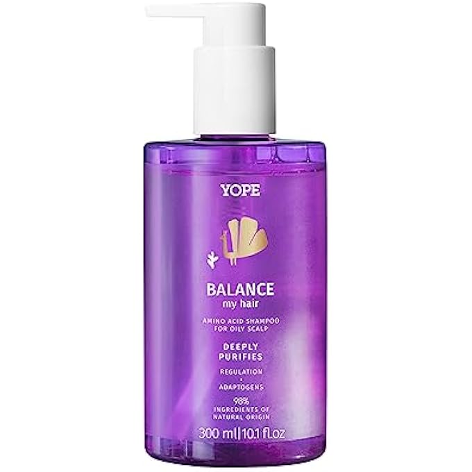 YOPE شامبو | فروة رأس دهنية | تقشير دقيق | مرطب | طبيعي | توازن 300 مل - Image 1