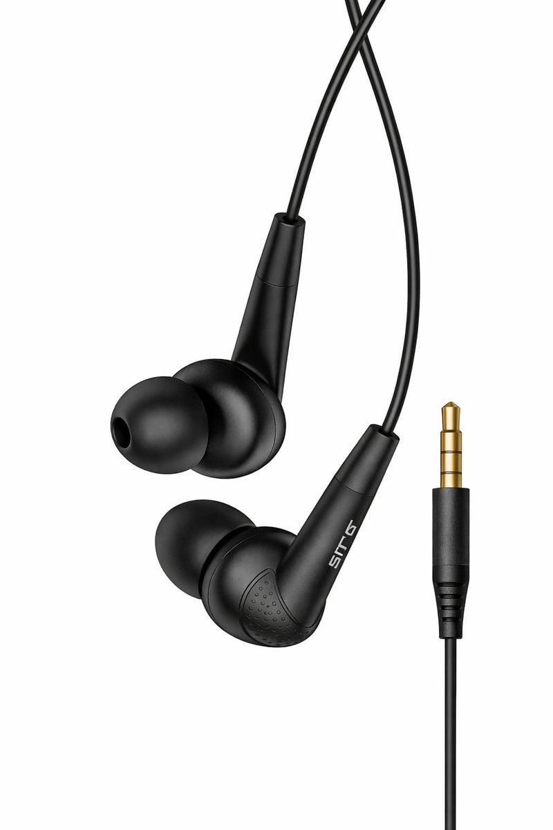 سماعة ايرفون سلكية START ST-6 بمنفذ 3.5mm – سماعات أذن In-Ear ستيريو بميكروفون وتحكم – بيس قوي HiFi – طول سلك 1.35م