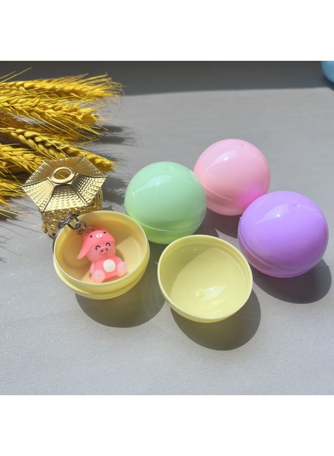 38mm Gashapon Non-porous Small Size Gashapon Ball Round Empty Gashapon Plastic Lottery Ball Gift Tea Bag Case-Color:Translucent Mixed Color-Specifications:38*38  - Image 4