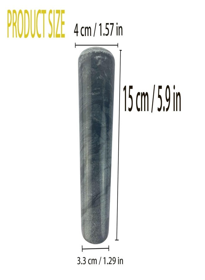 Yepmlrt Marble Replacement Pestle only， (Only Pestle [Mortar is not Included]), 5.9 in Granite Pestle Replacement Polished Black - Image 2