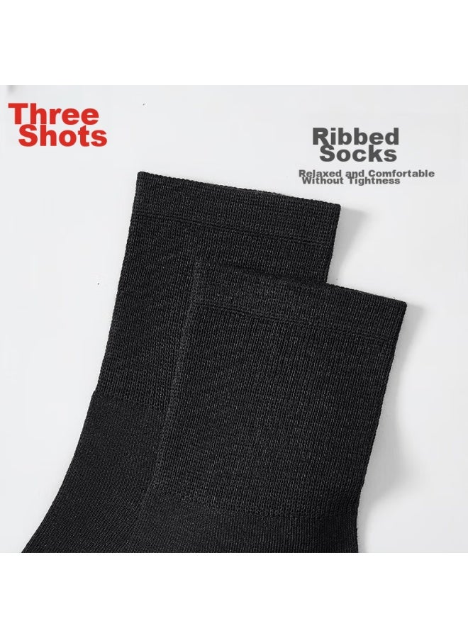 Threegun [lengchuan Series] Business Men's Socks, 10a Antibacterial And Odor-resistant Socks, Mid-calf Ultra-thin Ice Silk Socks For Me - Image 5