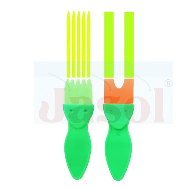 Jasol Paint Sponges for Kids, Kids Paint Brushes Set, Washable Sponge Painting Brushes Paint Kits - Kids Paint Sponges Sponge Paint Tools with 1 Bowl, 2 Straight Brush 2, Round Spinning Brush for Painting - Image 4