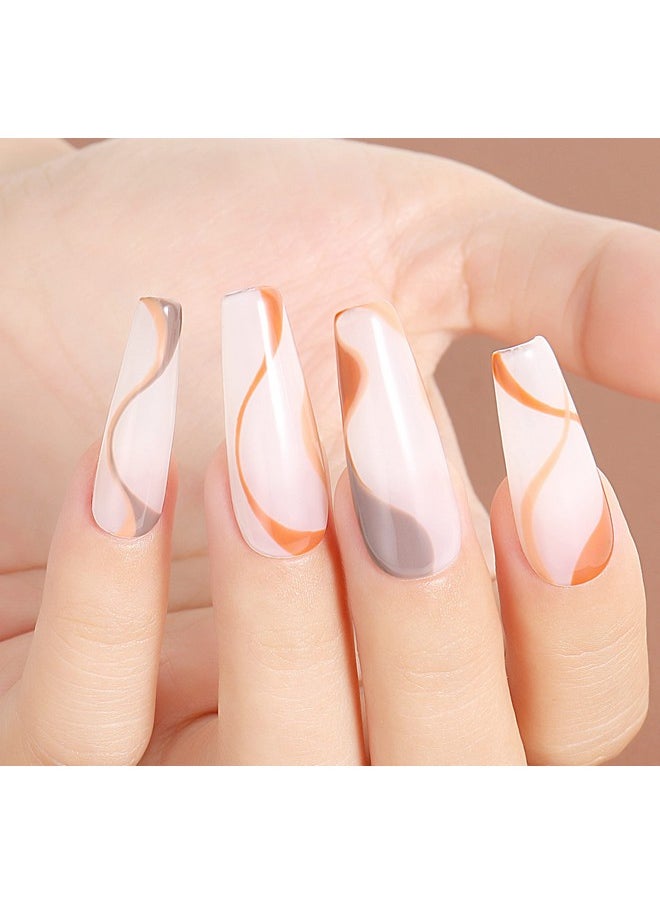 AIMEILI Soak Off U V Led Nude Brown Gel Nail Polish Color Nudes Neutral Color Gel Kit For Halloween Nail Art Gifts For Women Mother Gift Set Of 12Pcs X 8Ml Kit Set 1  - Image 4
