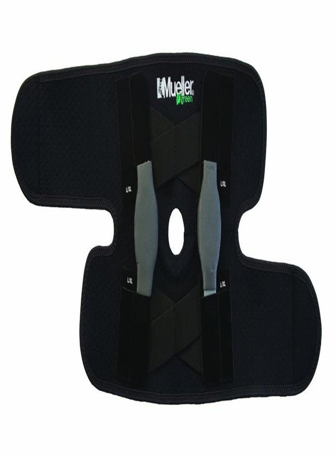 Mueller Adjustable Hinged Knee Brace, One Size, Black/Green - Image 3