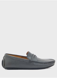Robert Wood Perforation Detail Casual Loafers  - Image 1
