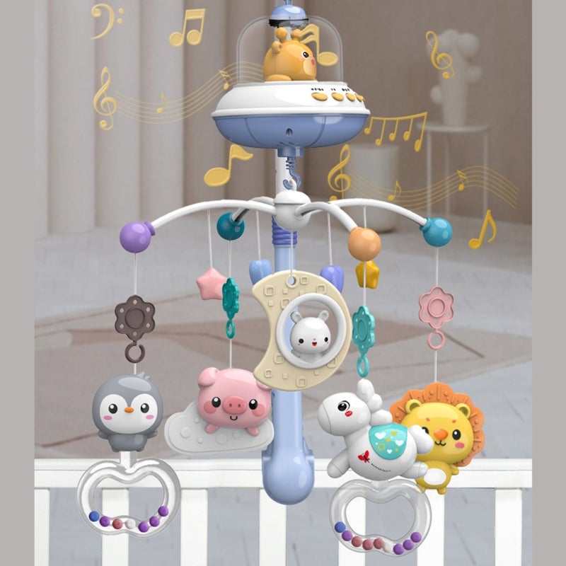Baby Mobile: 360° Rotating Animals - Remote Control Timing Function Night Light With 16 Nursery Rhymes & Lullabies for Baby Nursery, Toddler Gift - Image 2