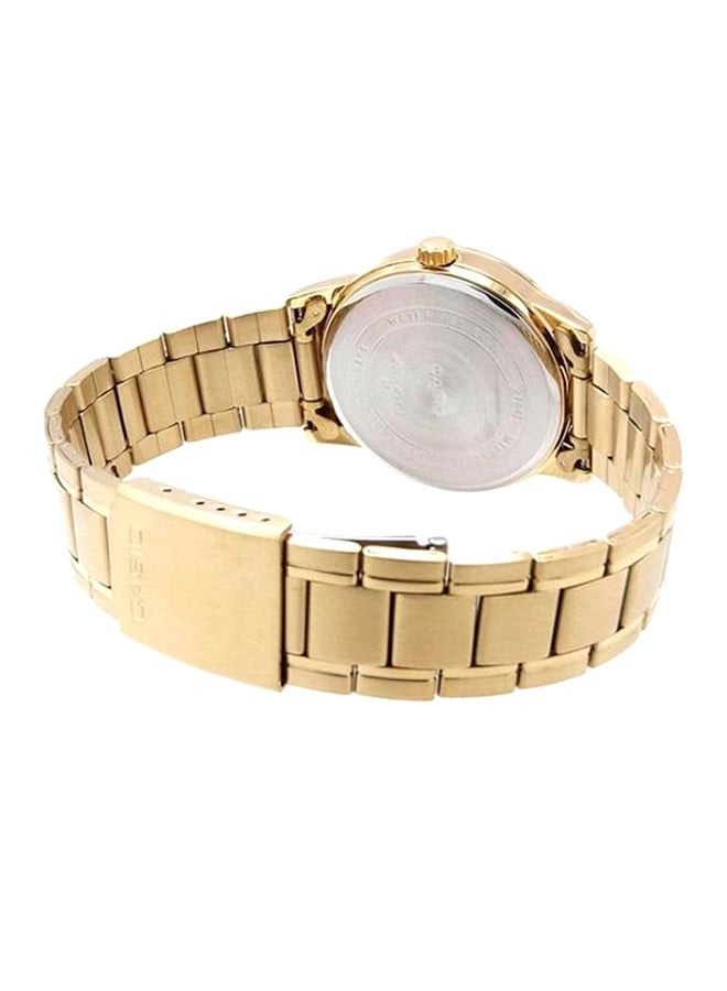 CASIO Women Stainless Steel Analog Wrist Watch LTP-V002G-9AUDF - 38 mm - Gold - Image 2