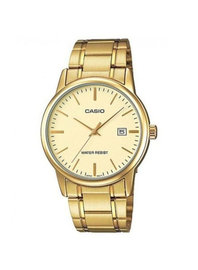 CASIO Women Stainless Steel Analog Wrist Watch LTP-V002G-9AUDF - 38 mm - Gold - Image 1