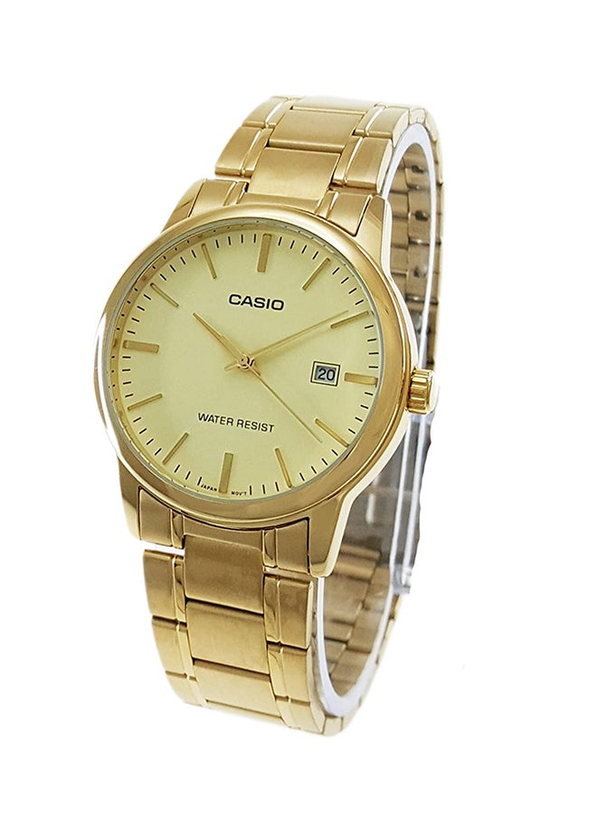 CASIO Women Stainless Steel Analog Wrist Watch LTP-V002G-9AUDF - 38 mm - Gold - Image 4