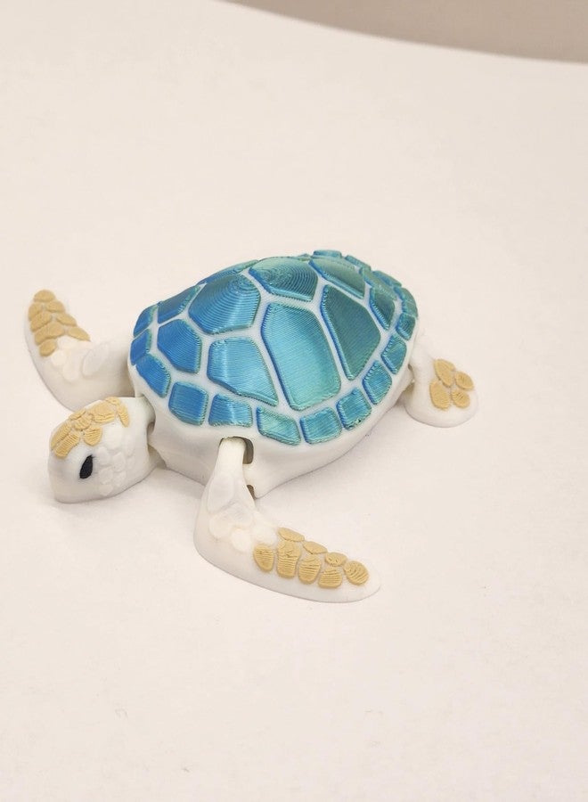 Beoals 3D Printed Flexible Sea Turtle Toy for Kids | Articulated Ocean Animal Figure | Educational Marine Life Learning Toy | Creative Desk Toy & Collectible | Plastic Animal Toy for Boys & Girls - Image 4
