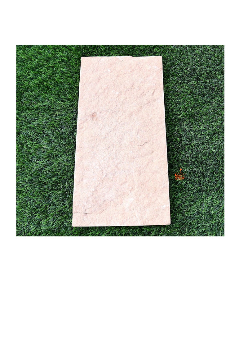 KNP Garden stepping stones Anti-slip Rectangular 20x40cm Beige Single stone - Image 1