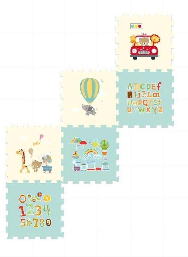 general Soft Non Toxic Foam Baby Play Mat | Toddler Playmat | 12 Squares Foam Floor Mats for Kids & Babies | Colorful Jigsaw Puzzle Play Mat - Image 3