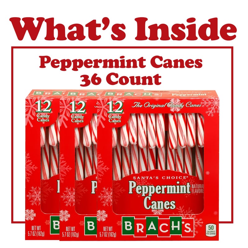 Brach's 12 Peppermint Candy Canes, 12 Count (Pack of 3) - Image 2