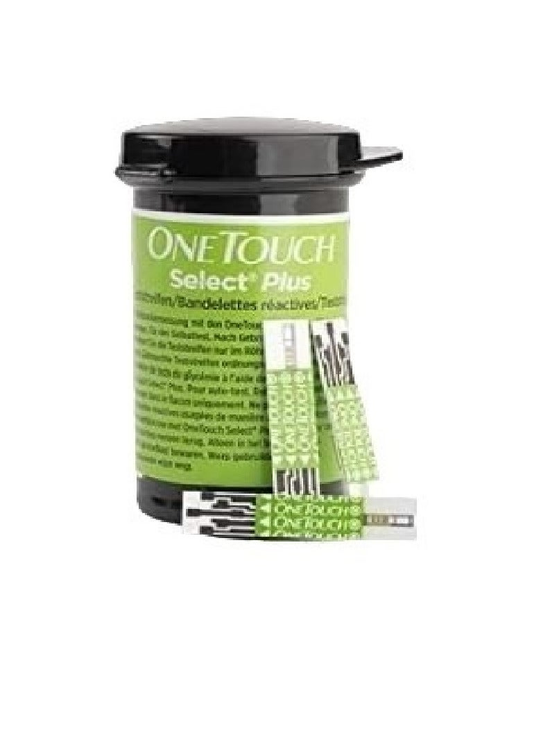 One Touch 50-Piece Select Plus Blood Glucose Testing Stripes - Image 3