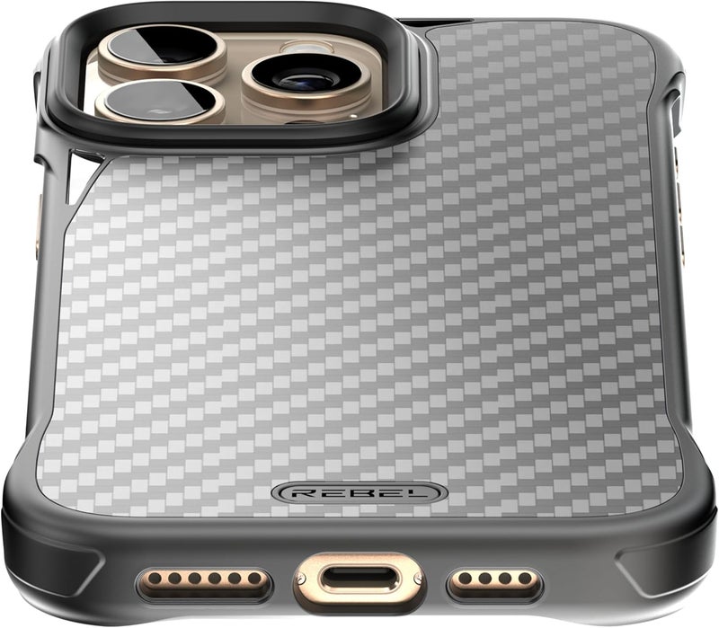 Rebel Case for iPhone 16 Pro Max [Flex Series] Exposed Sides for Comfort, Aramid Fiber, Strong MagSafe Compatible, Shockproof, Metal Lens, Protective Frameless Design, 6.9 Inch Phone 2024 (Flex) - Image 4