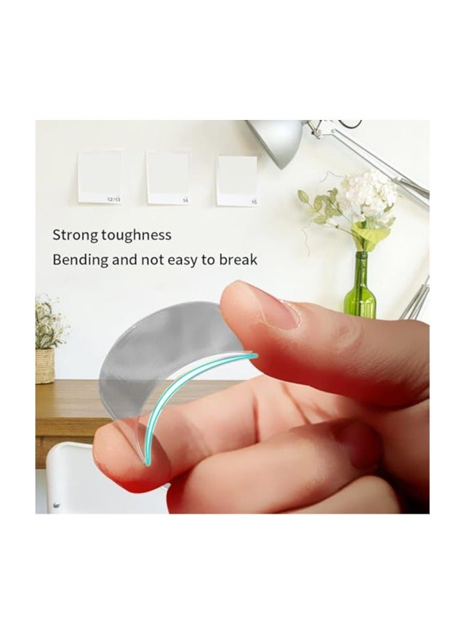 jawseu Pack of 60 Reusable Multifunctional Double-Sided Adhesive Tape, Washable, Non-Marking, Transparent and Removable Tape for Carpet, Photo Frame, Kitchen - Image 4
