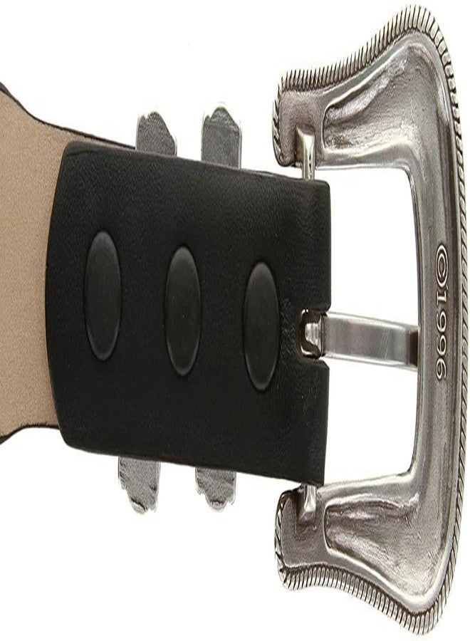 Belts.com Gareth Italian Calfskin Genuine Leather Designer Dress Belt 1-1/8"(30mm) taper down to 1"(25mm) wide (Smooth Black, 38) - Image 3