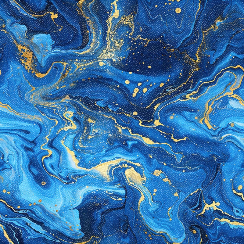 HOMETITUTE 10PCS 12x12 Inch Blue Marble Swirl Peel and Stick Floor Tiles Removable Self Adhesive Vinyl Flooring Stickers with Gold Texture for Bathroom Kitchen Wall Decor - Image 1