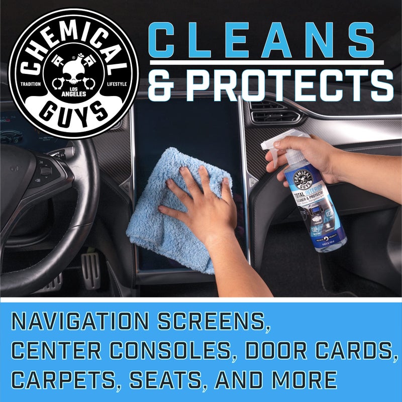 Chemical Guys Total Interior Cleaner & Protectant â€“ Chemical Guys Interior Cleaner, Cleans & Protects Leather, Vinyl, Plastic, Rubber, Glass with a Streak-Free Finish â€” 16 Fl Oz (Pack of 2) - Image 3