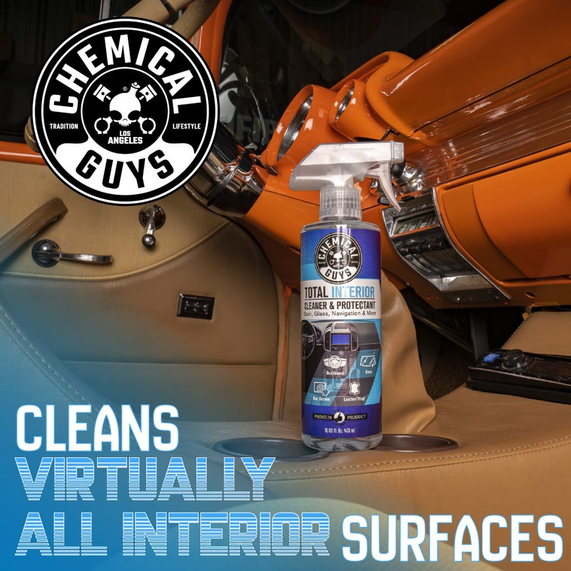 Chemical Guys Total Interior Cleaner & Protectant â€“ Chemical Guys Interior Cleaner, Cleans & Protects Leather, Vinyl, Plastic, Rubber, Glass with a Streak-Free Finish â€” 16 Fl Oz (Pack of 2) - Image 2