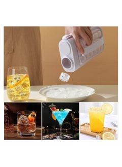 Y&D Ice Cube Trays, 2 in 1 Portable Mold Bottle With Lid The Sanitary Makers For Makes 17 Cubes  - Image 1
