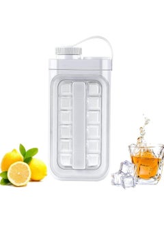 Y&D Ice Cube Trays, 2 in 1 Portable Mold Bottle With Lid The Sanitary Makers For Makes 17 Cubes  - Image 2