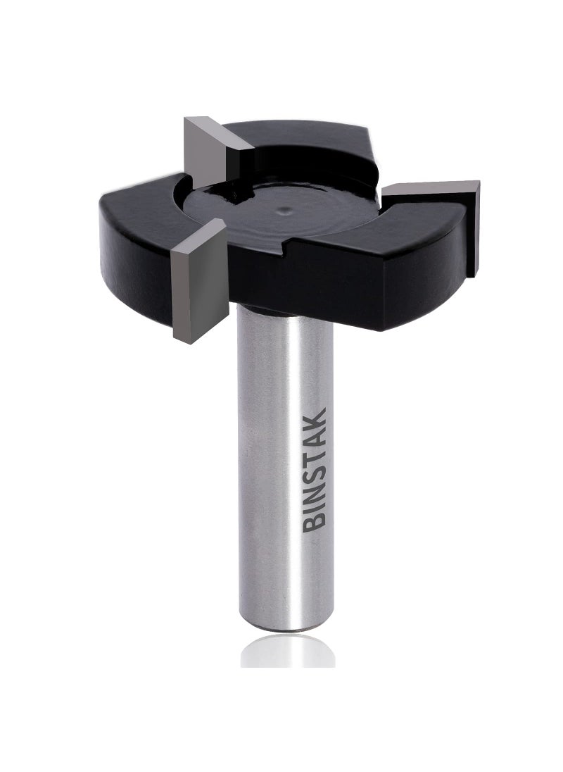 BINSTAK CNC Spoilboard Surfacing Router Bits, 1/2 inch Shank 2 inch Cutting Diameter, Slab Flattening Router Bit Planing Bit Wood Milling Cutter Planer Woodworking Tool by BINSTAK (Carbide)  - Image 1