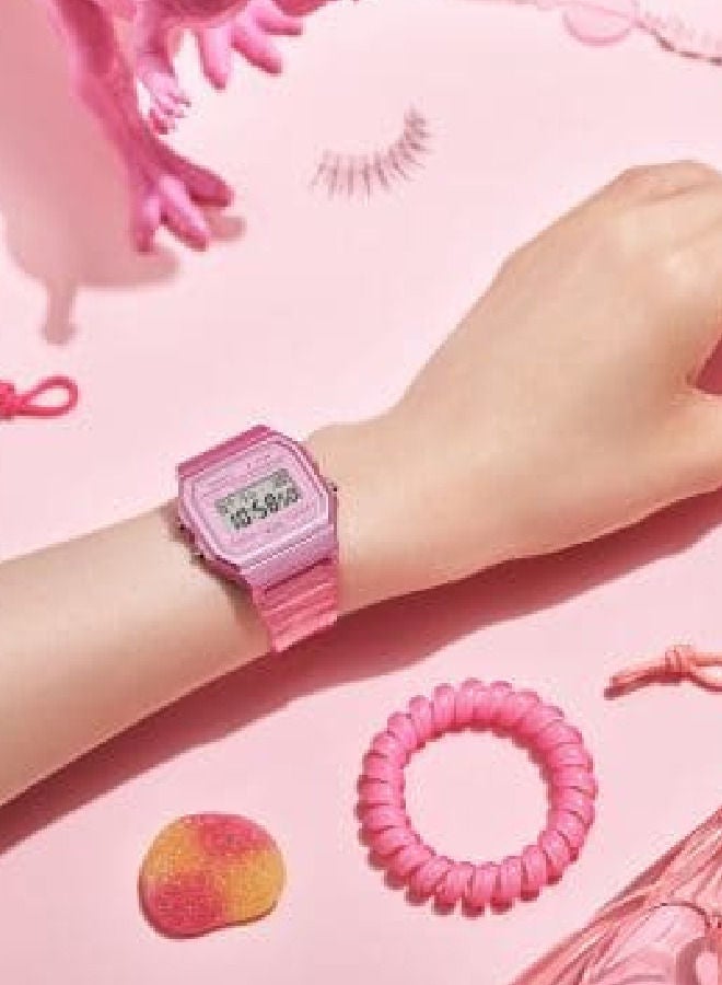 CASIO Women's Resin Digital Wrist Watch F-91WS-4DF Pink - Image 2