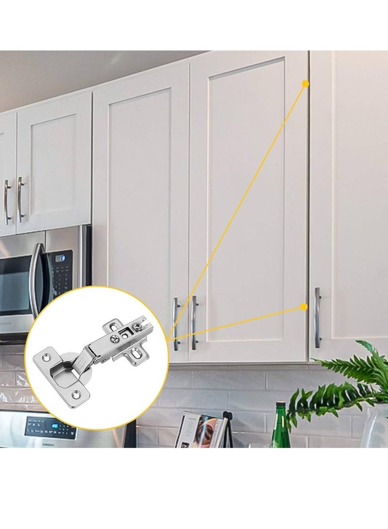 KNP KNP 110 Degree Angle Adjustable Stainless Steel Cabinet Door 4 pieces offer a durable and smooth-functioning solution for cabinet doors, wardrobes, and kitchen storage units.  - Image 2