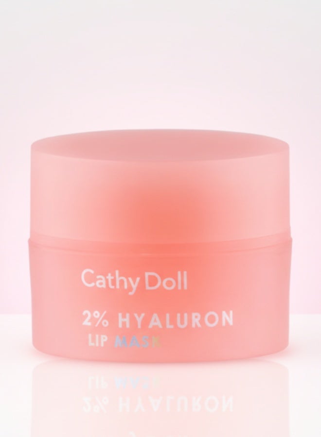 Cathy Doll Peach Lip Mask 2 Percent Hyaluronic Acid Deep Moisturizing Plumping Treatment for Dry Cracked Lips 4.5 g Lip Care Hydrating Overnight Balm - Image 2