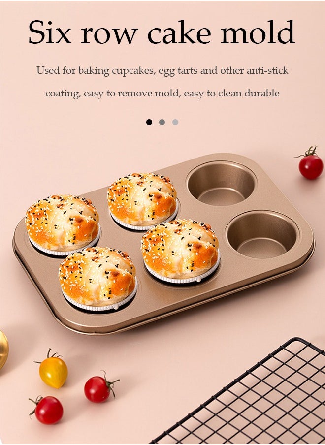 DUNISO - 5 Pieces Of Bakeware Set, Non Stick Baking Mold Set, Carbon Steel Cake Mold Set, Kitchen Baking Tools，With Pizza Tray, Round, Square Baking Tray, Cake Mold Plate, Suitable For Novice Bakers - Image 1