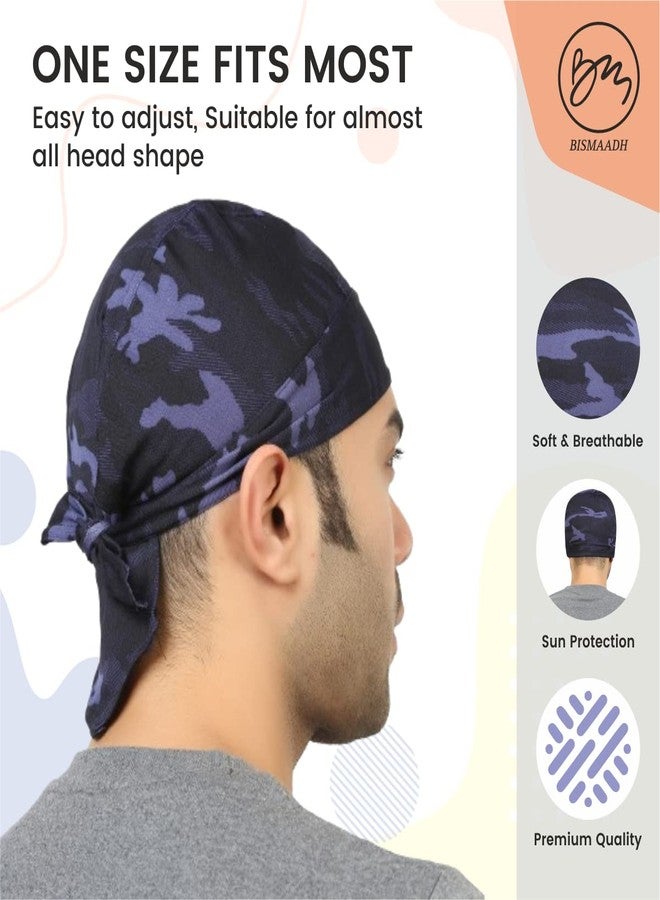 بسماد قبعة BISMAADH العصرية والمضادة للتعرق للرجال والنساء، قبعة رياضية خارجية للدراجات، قبعة صوفية للدراجات، قبعة شمسية قابلة للتهوية (مموهة، عبوة من قطعتين) - Image 5