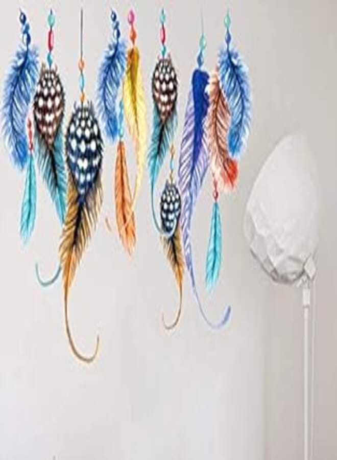 Creative colored plumbed bedroom living room 3d Wall sticker