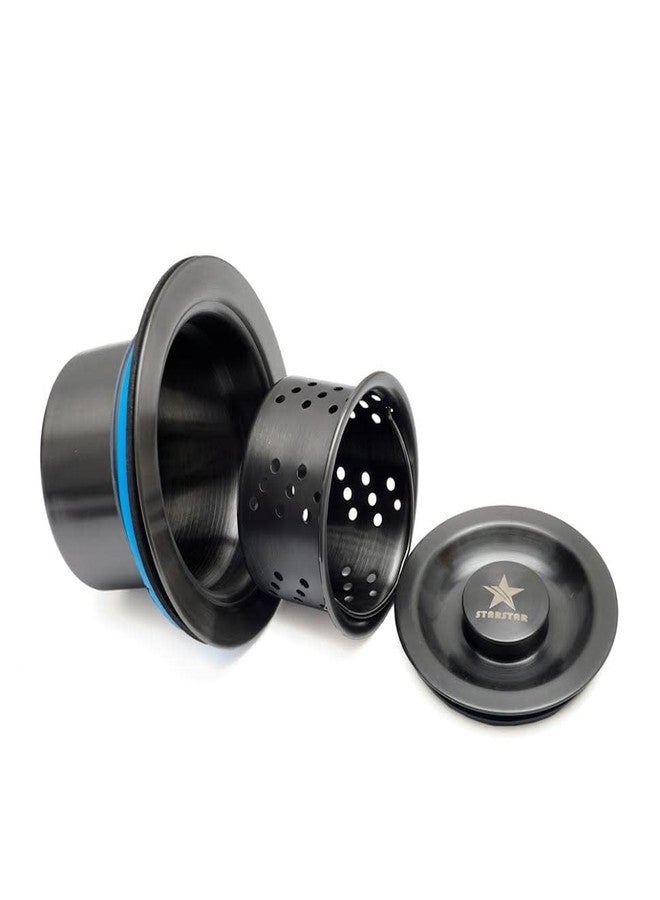 STARSTAR Kitchen Sink Flange Stopper Garbage Disposal Flange for Fit 3-1/2 Inch Standard Sink Drain Hole (NK Strainer Black) - Image 3