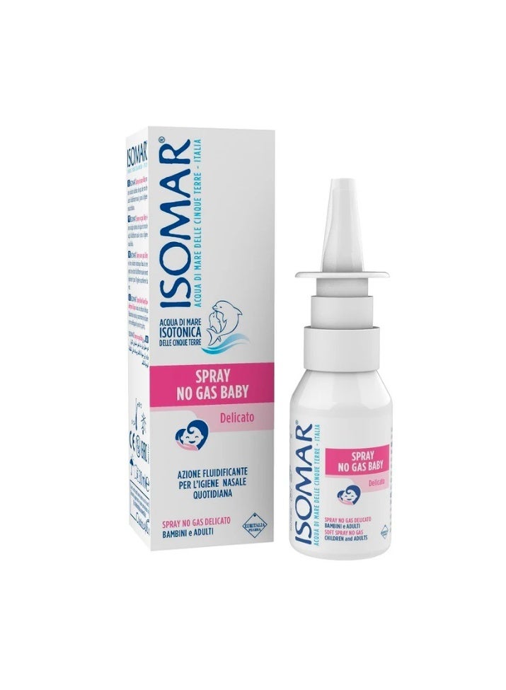 Isomar Gentle No Gas Baby Nasal Spray, 30 ml for Nasal Congestion