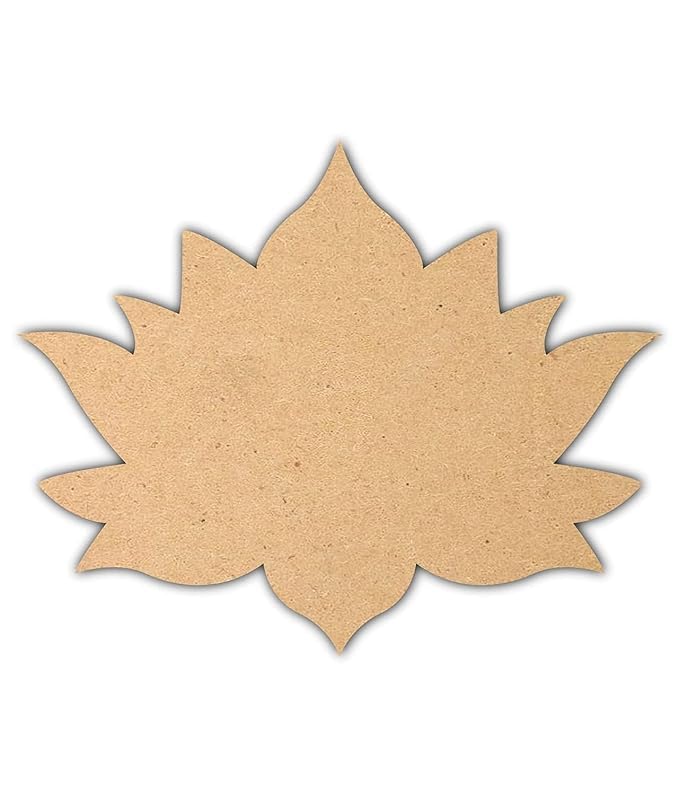 Huns Kitchen & Interior Huns Kitchen and Interior Wooden Cutouts for Scrapbooking Arts Crafts DIY Decoration Pack of 25 Lotus Cutouts 55mm Thick for Craft Project2x6 3X3  - Image 3