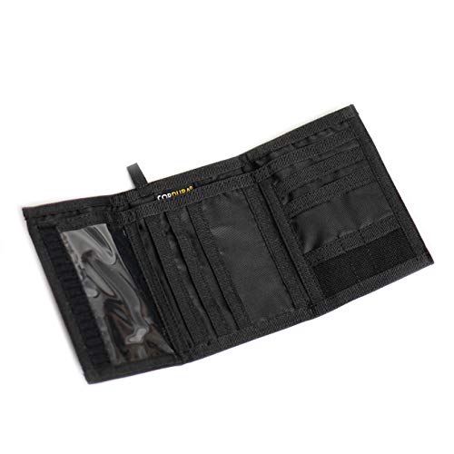 Chameleon Trifold Mens Nylon Wallet-Military Tactical Men Wallets- ID Card Holder - Canvas Thin Front Pocket Travel Wallet-Coin Zipper Pocket - Image 2