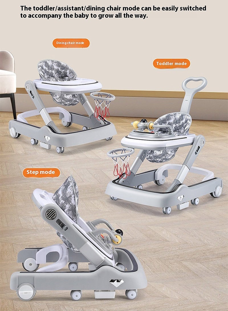 MaBaby Baby Walker,  Anti-Rollover Learning  Walker With Light, Music And Detachable Toy Tray, Push Walker(Suitablle 7-18Months), Can Sit and Push - Image 2